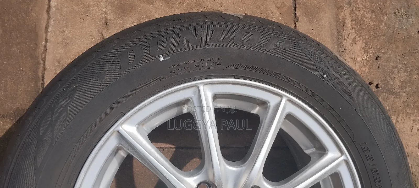 15 Inch Rims With Used 195/65 Dunlop Tyres