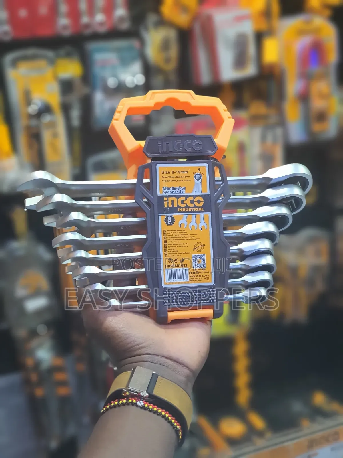 Ingco 8 Pieces Ratchet Spanner Set 8-19mm – HKSPAR1082
