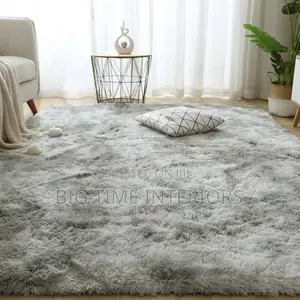 Patched Gray Soft Fluffy Center Carpet 1.5*2meters