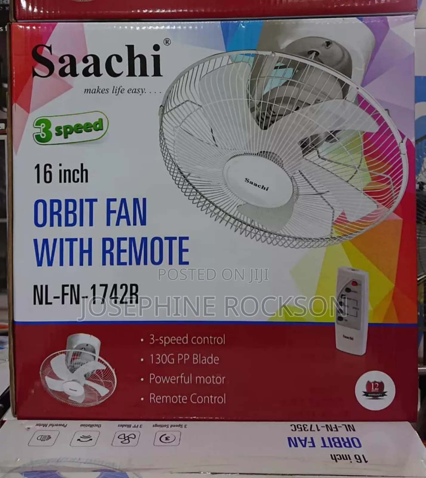Saachi Ceiling Fan With Remote