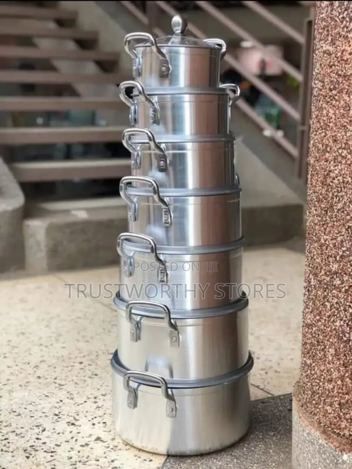 7 Pieces Tornado Pans - Stainless