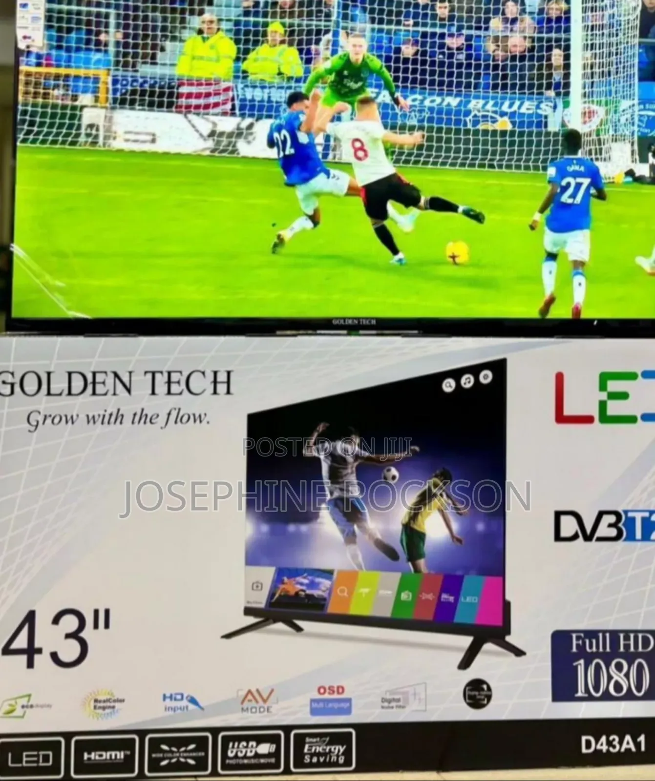 Golden Tech "43" Digital TV USB Hdmi
