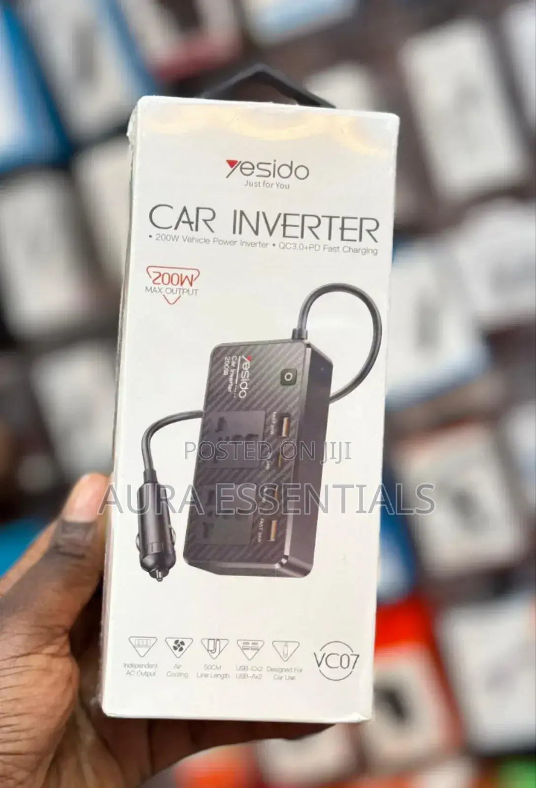 Yesido Car Inverter 200W Vechicle Power Inverter