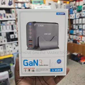 200W Gan 6-Port USB-C Charger, Fast PD QC Charging
