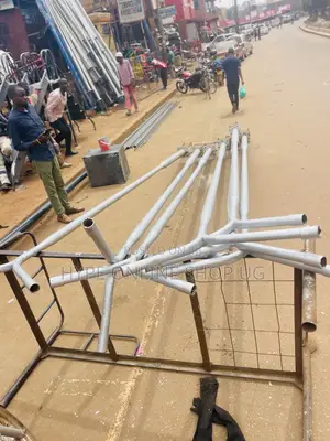 Double Solar Light Poles