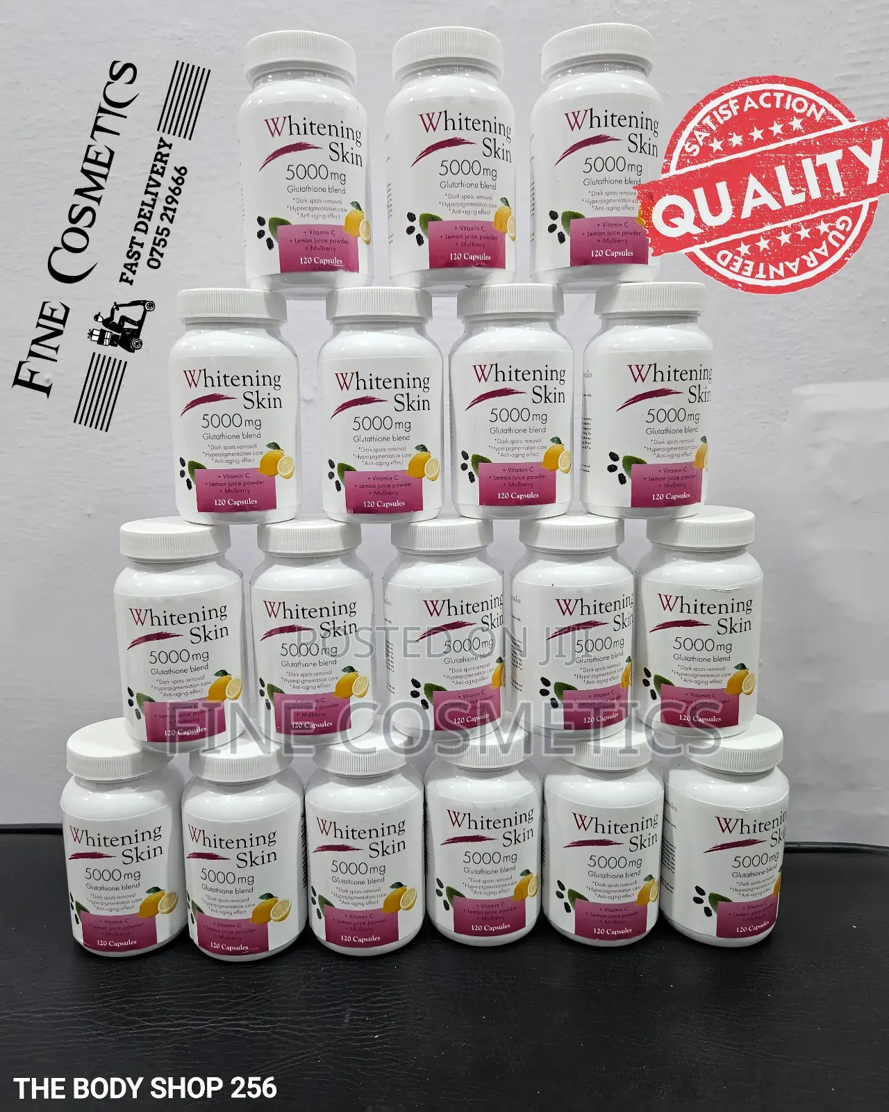 WHOLESALE ONLY, Skin Whitening Pills Wiz Glutathione.120caps