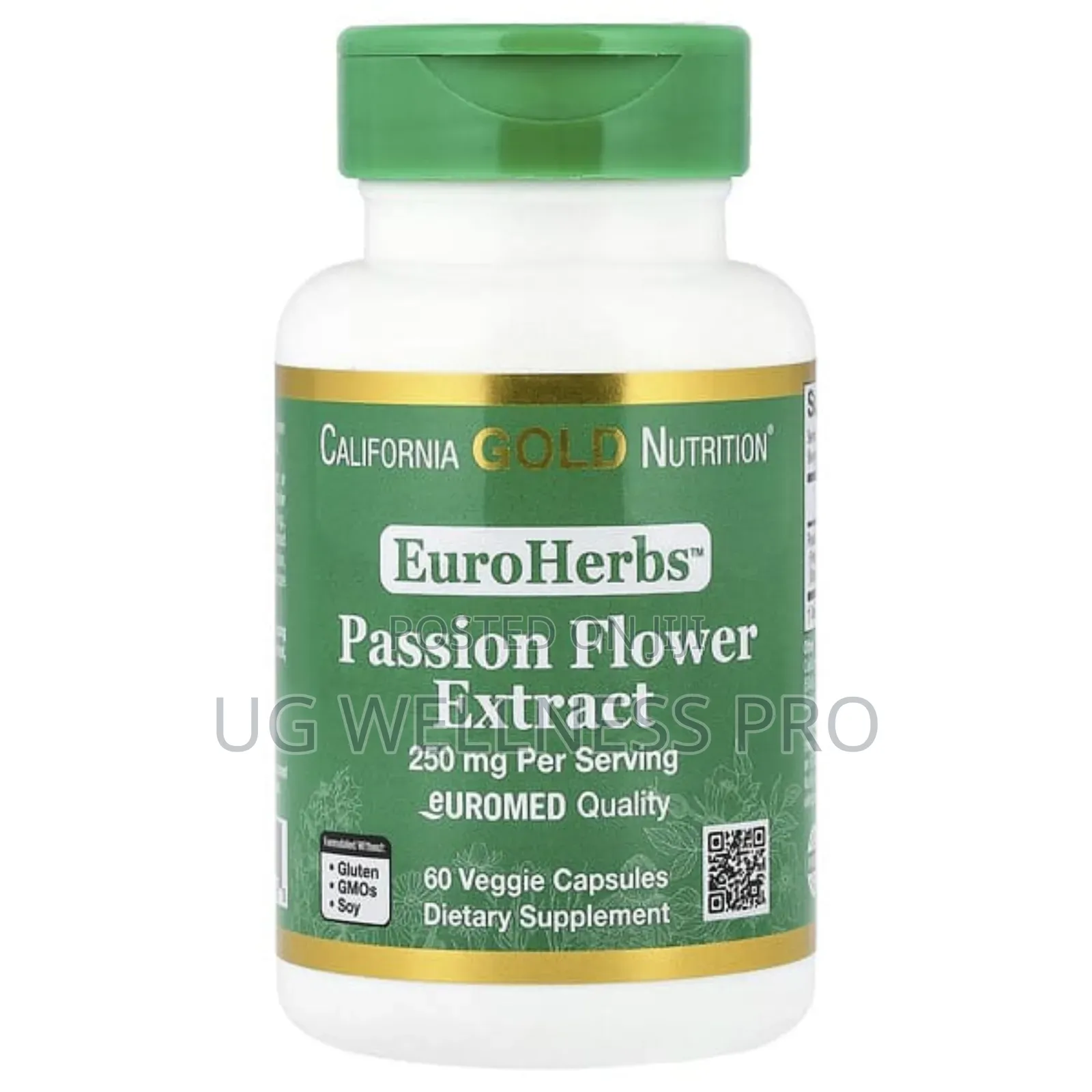 Euroherbstm, Passion Flower Extract, 250 Mg, 60 Veg Caps