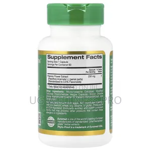 Euroherbstm, Passion Flower Extract, 250 Mg, 60 Veg Caps