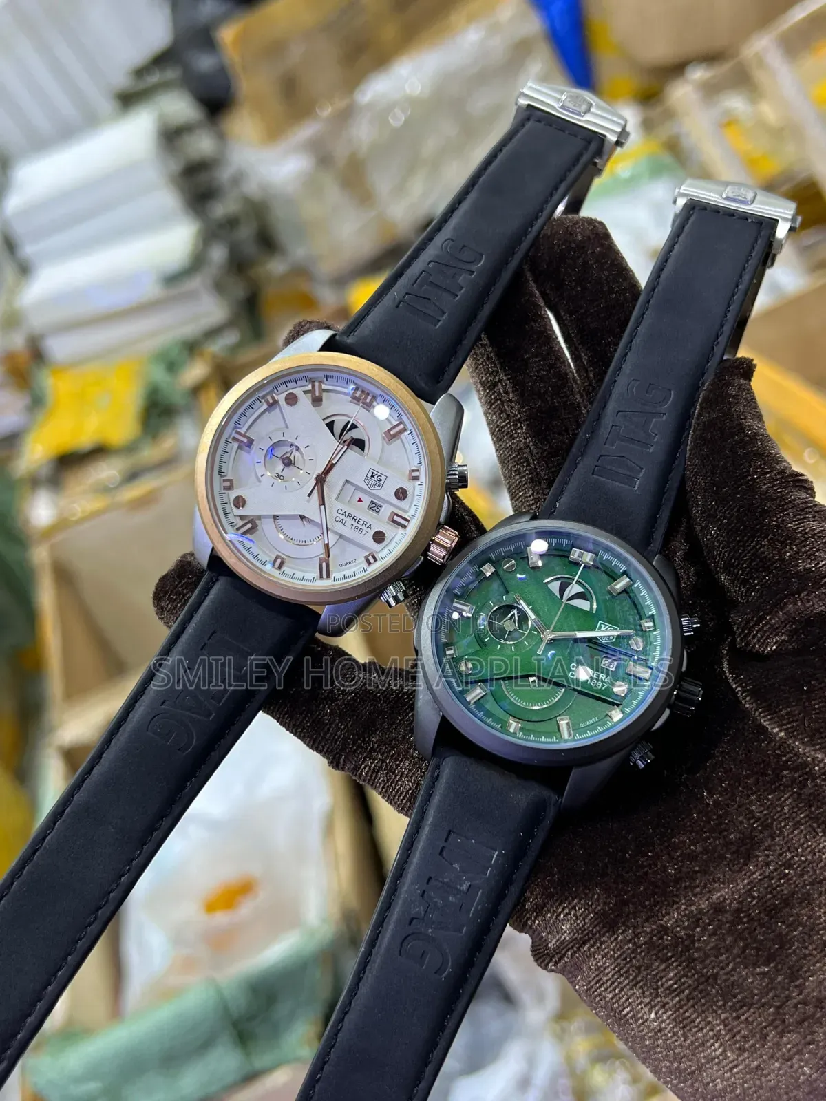Carrera Stylish Wrist Analog Watch With Genuine Leather