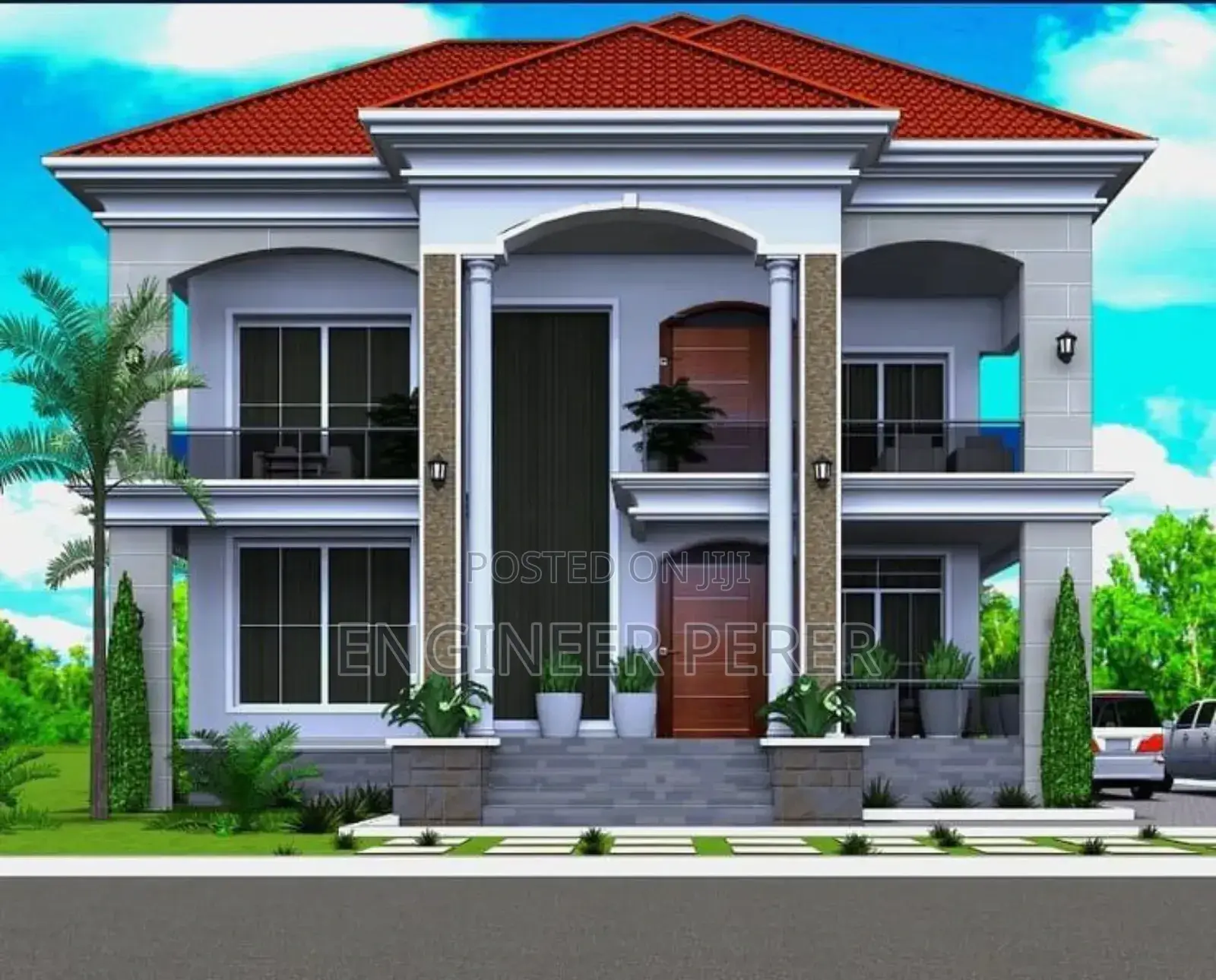 House B Plan and Construction