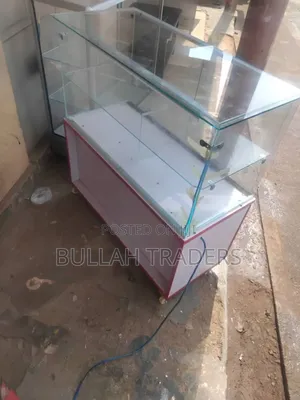 Glass Display With Boards Down
