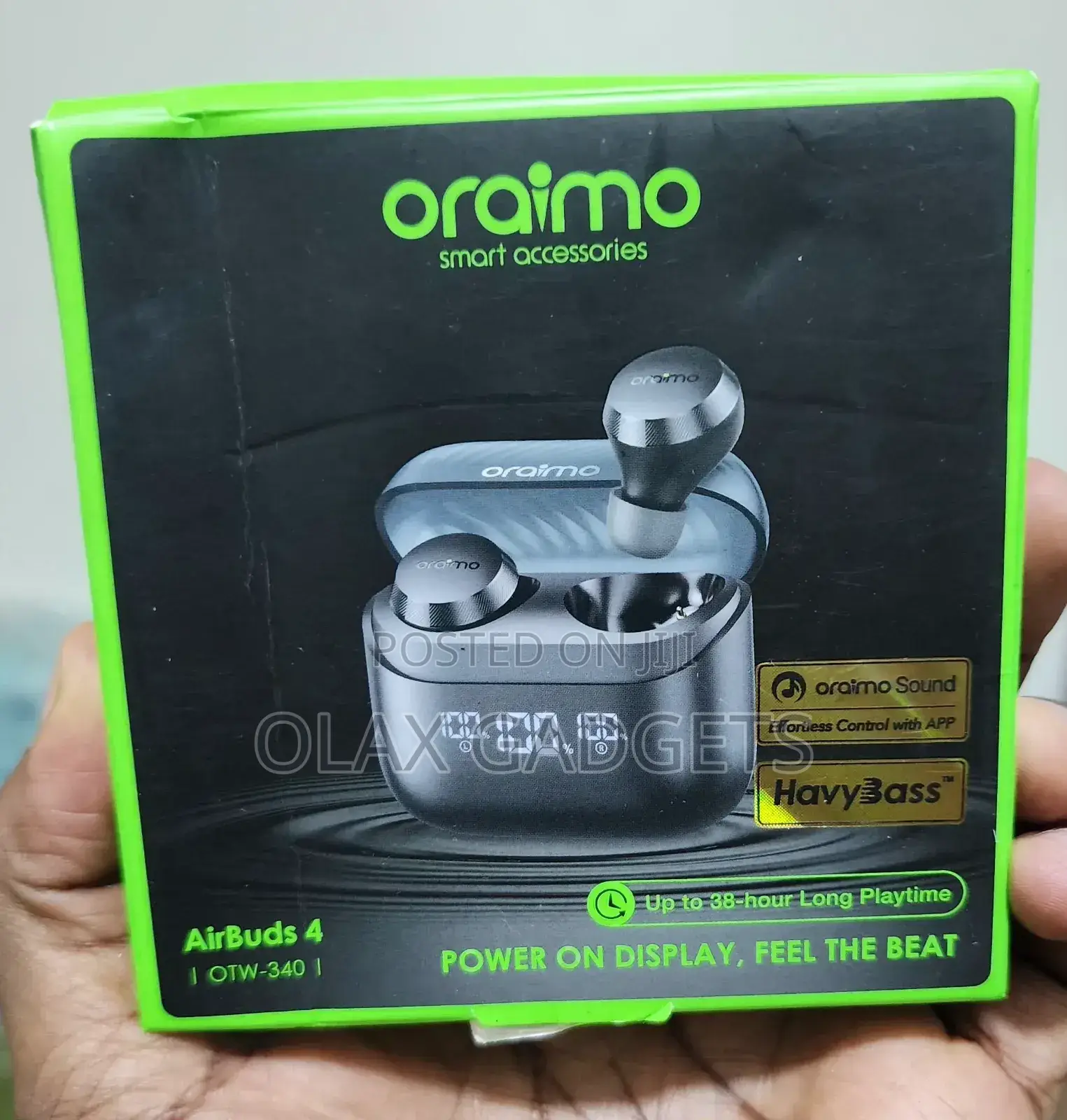Oraimo Airbuds 4 Havybass ENC True Wireless Earbuds 38h Btry