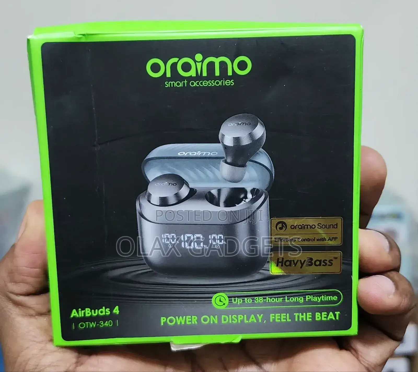 Oraimo Airbuds 4 Havybass ENC True Wireless Earbuds 38h Btry