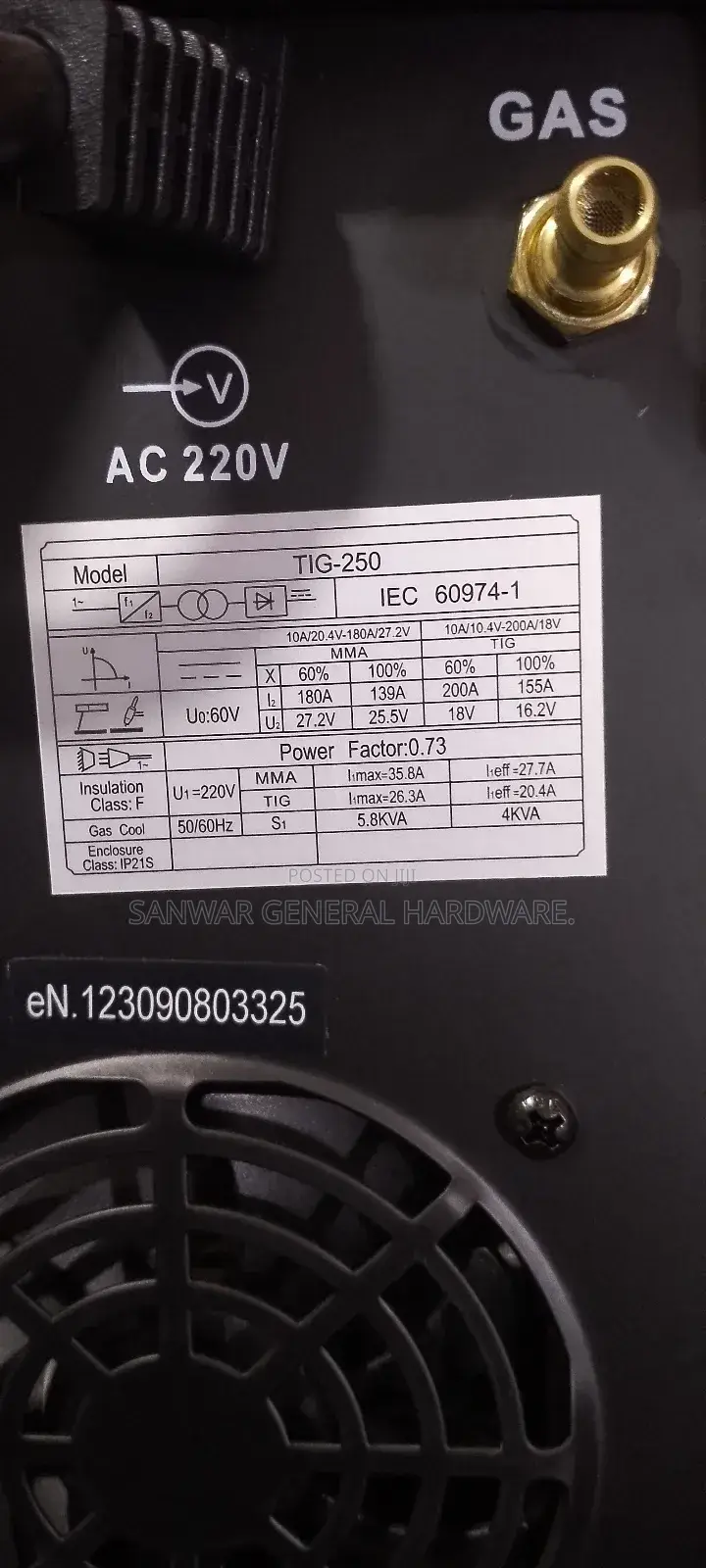 TIG-250 Welding Machines (TIG and MMA- Welding)