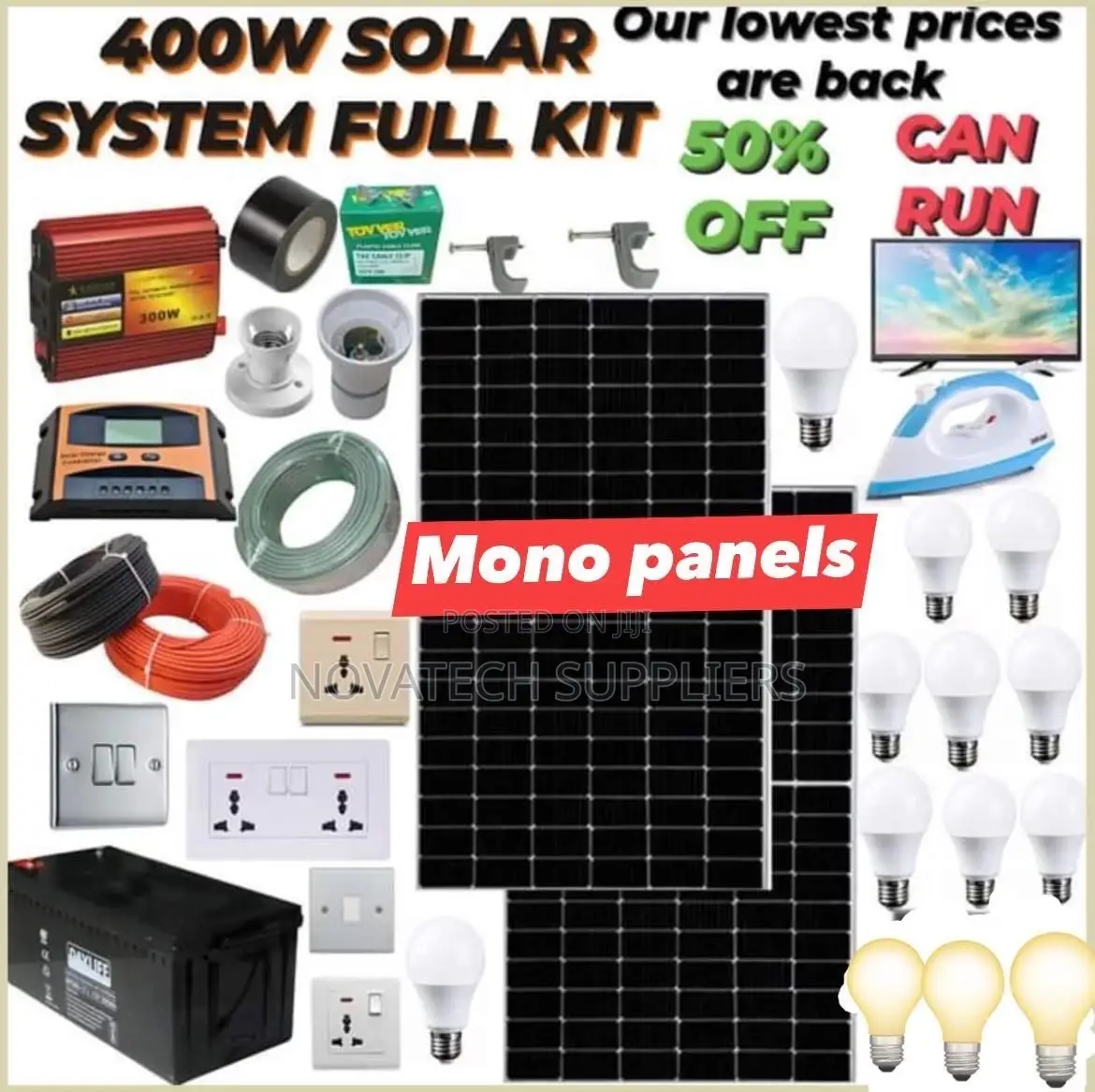 400W Solar Power Full System/ Baku Solar