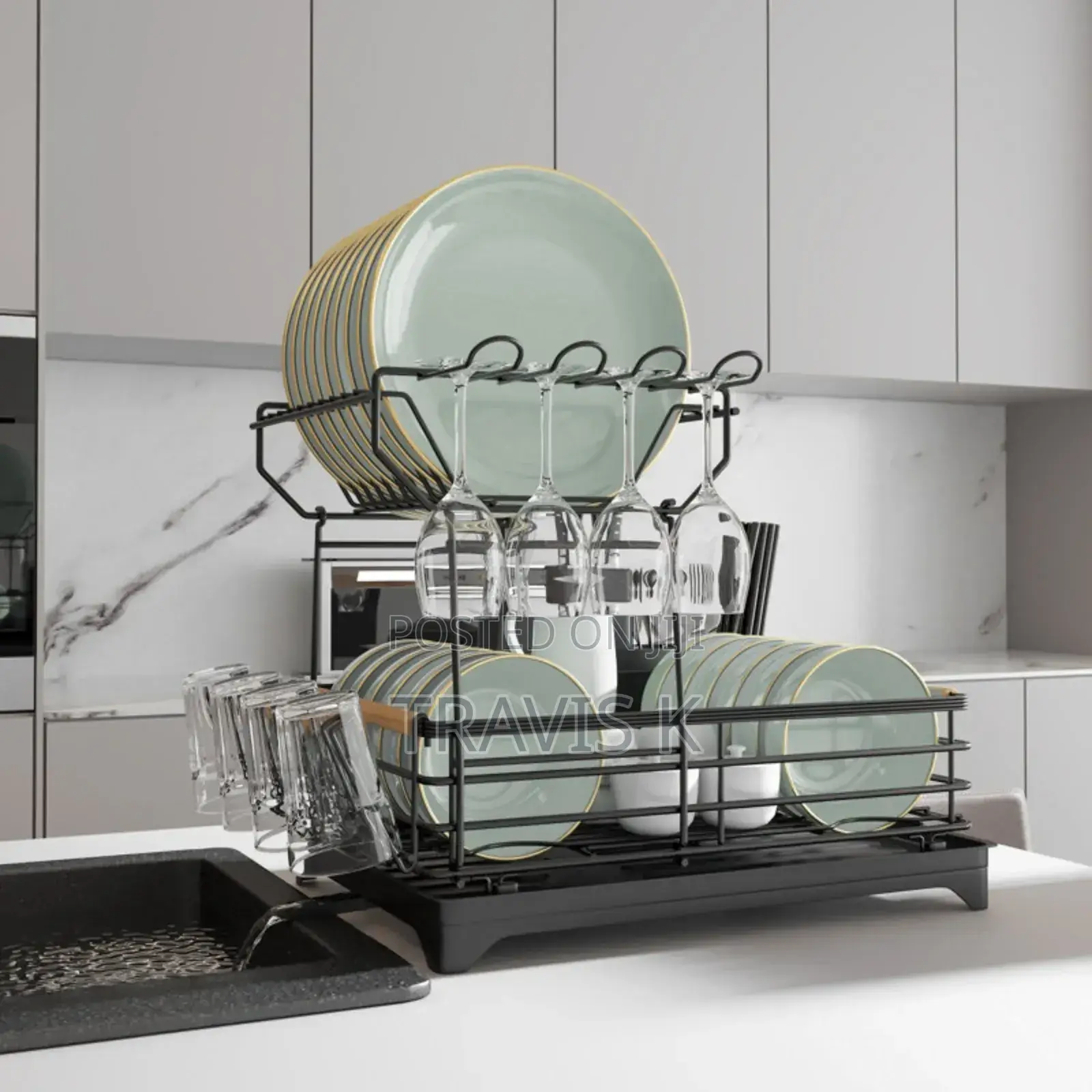 Fortune Candy Double Layer Dish Rack
