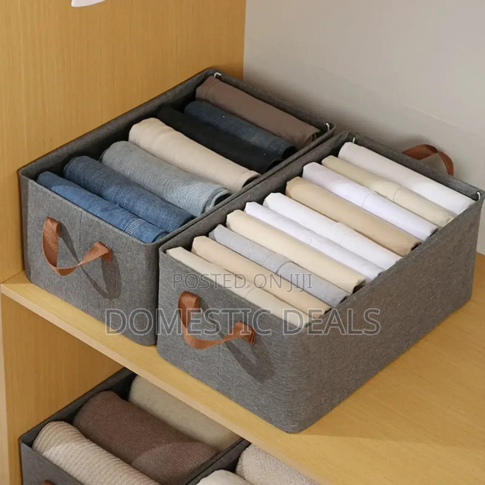 Clothes Storage Box, Foldable Wardrobe Organizer