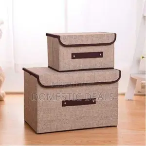 2pcs Foldable Clothes Storage Boxes