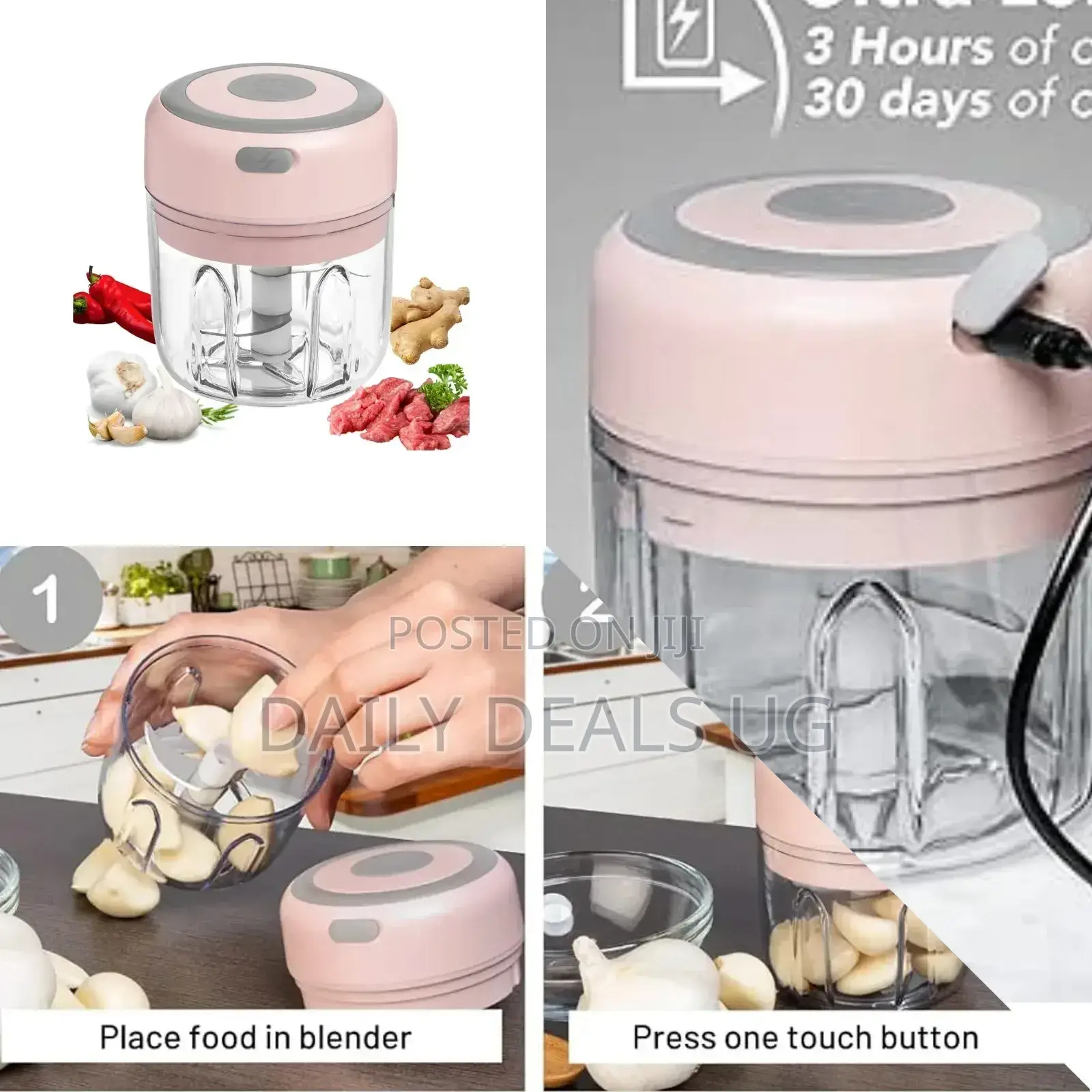 Mini Automatic Garlic Press