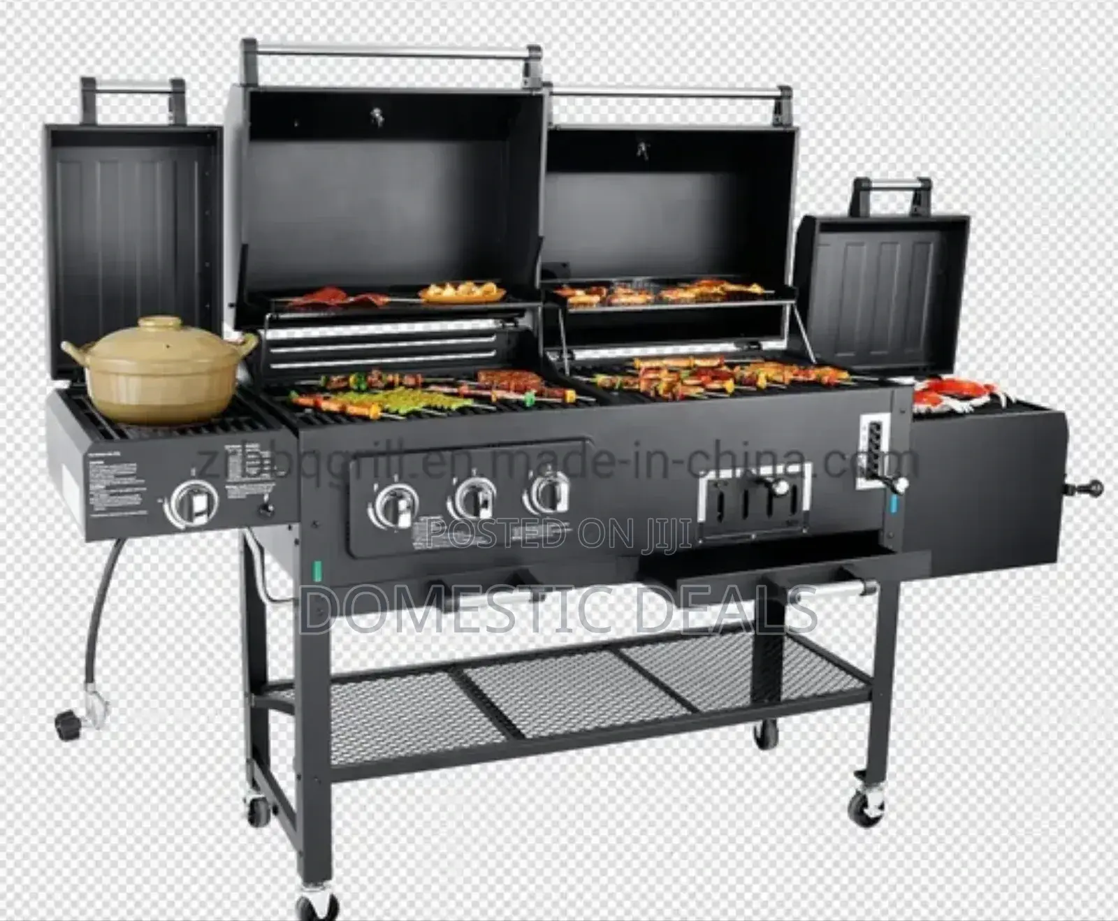 Commercial Gas and Charcoal Combined BBQ Grill
