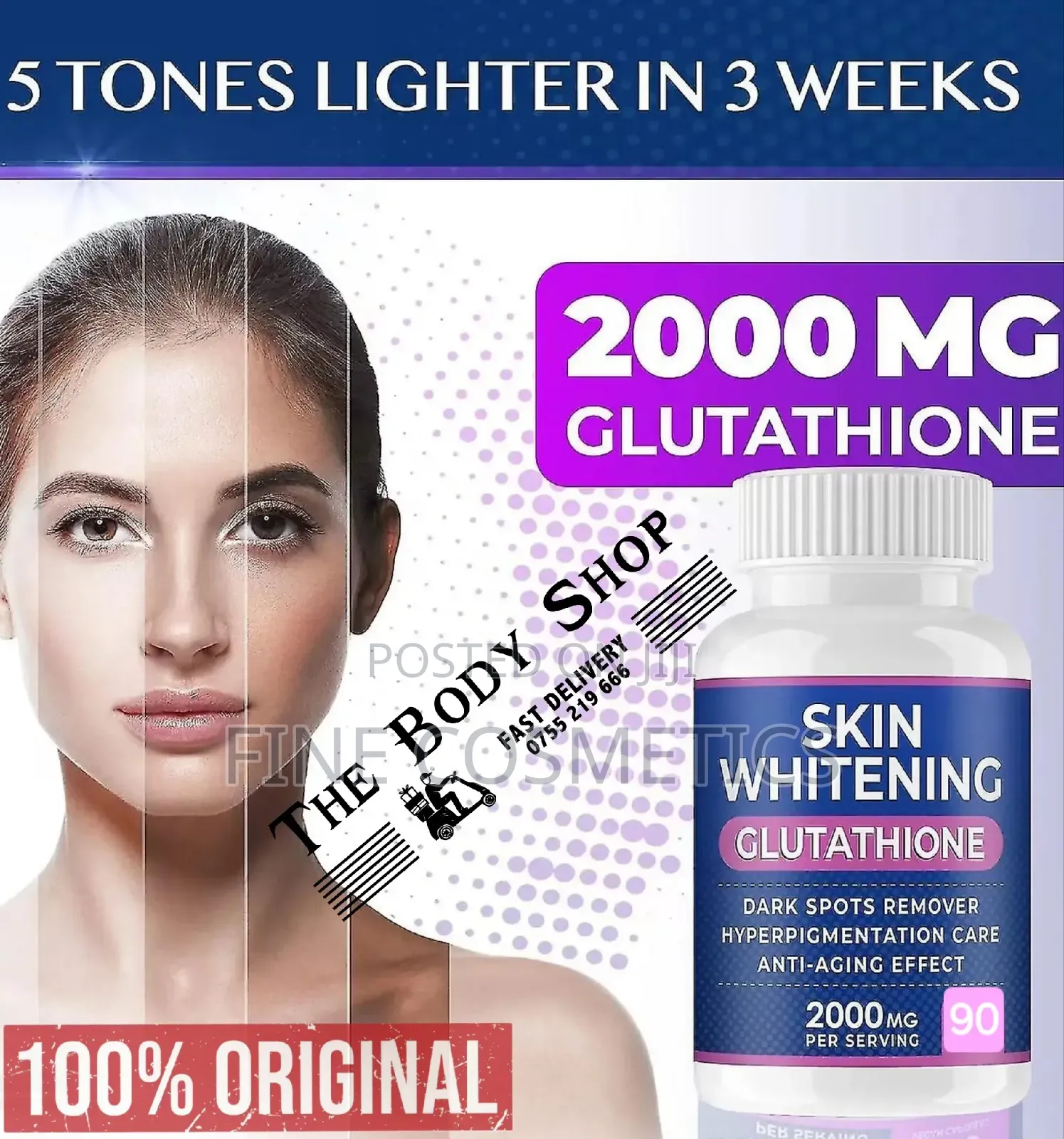 Wholesale Only Skin Whitening Pill Lightening Gluta Capsule