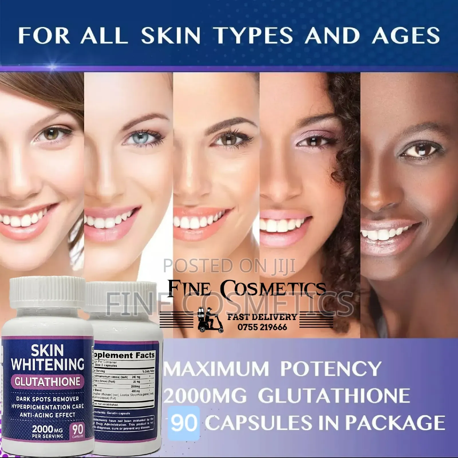Wholesale Only Skin Whitening Pill Lightening Gluta Capsule