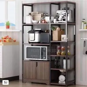 Kitchen Storage Rack With Microwave Shelf