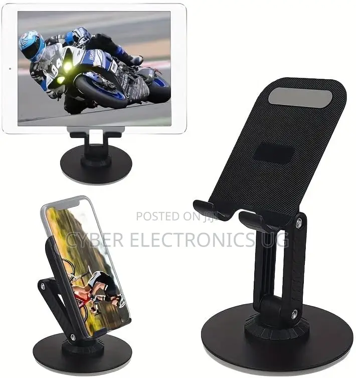 360 Adjustable Phone Stand With Stable Base Round