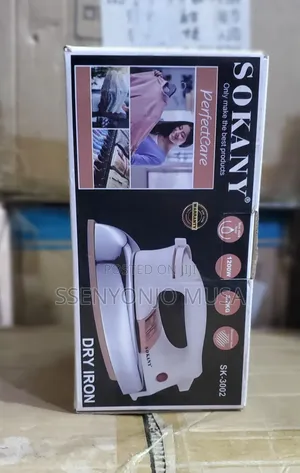 Sokany Heavy Duty Iron Box Sk-3002 | 1200w, Dry,Professional