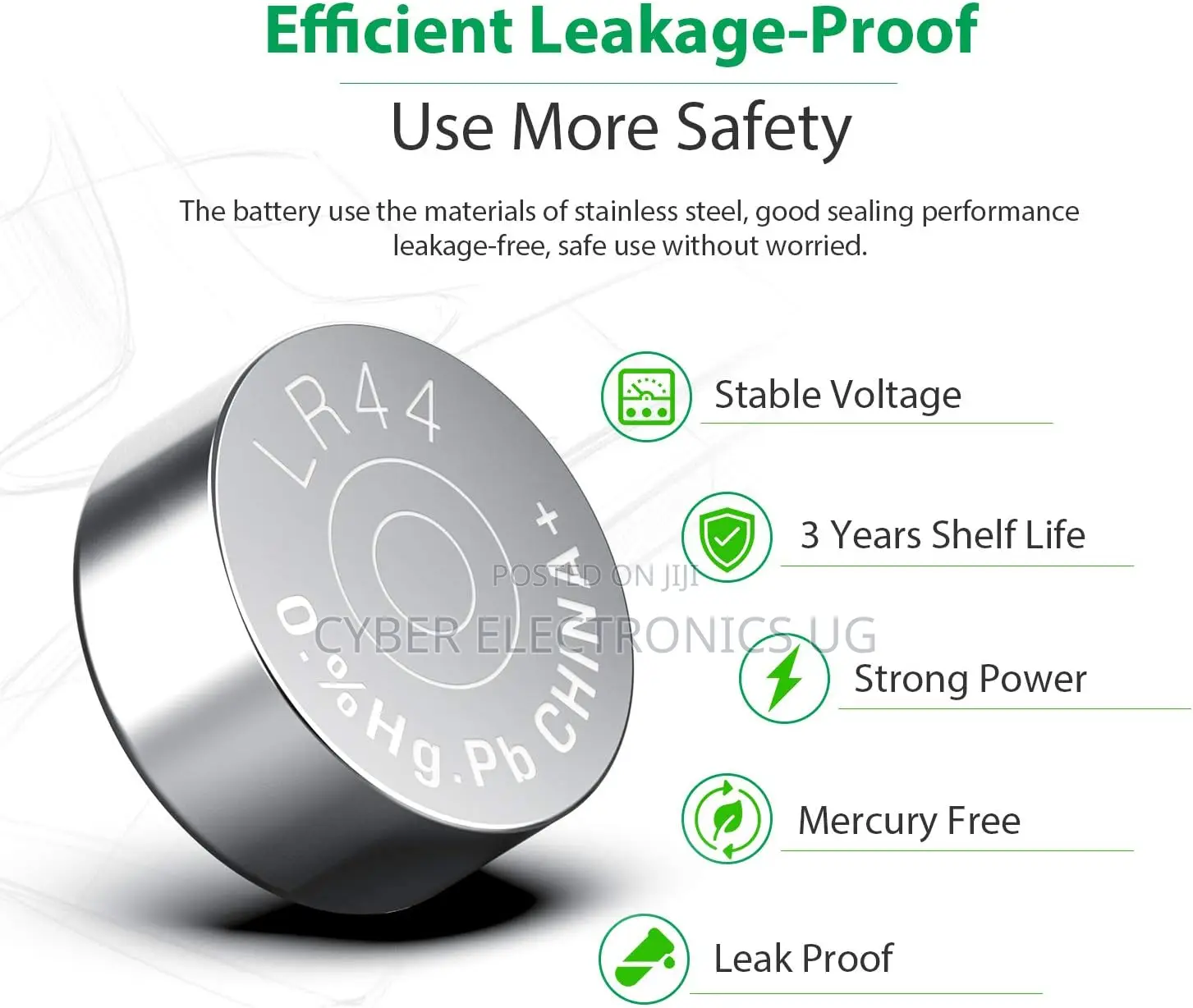 LR44 AG13 303 SR44 Battery 1.5V Button Coin Cell Batteries