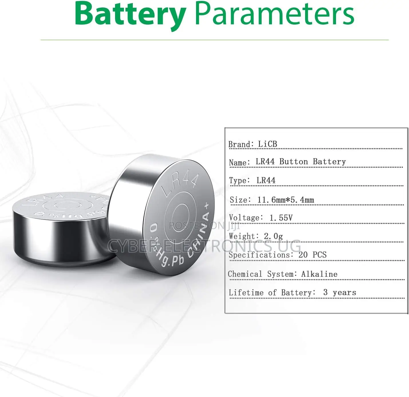 LR44 AG13 303 SR44 Battery 1.5V Button Coin Cell Batteries