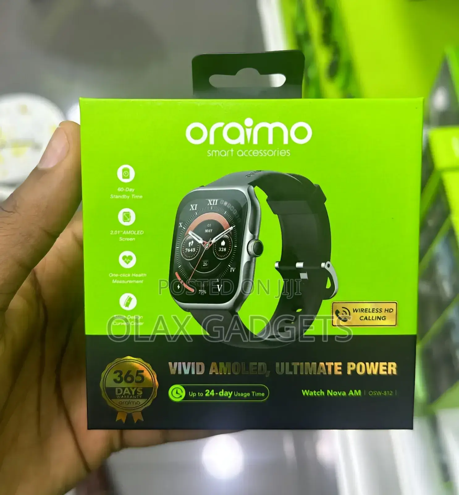 Oraimo Watch Nova AM 2.01" AMOLED Screen Curved Smart Watch