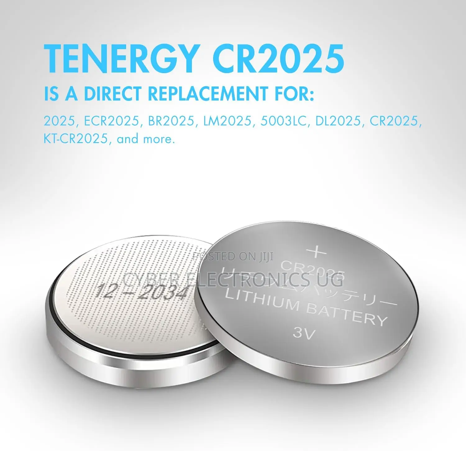 Cr2025 3v Lithium Button Coin Cell Batteries