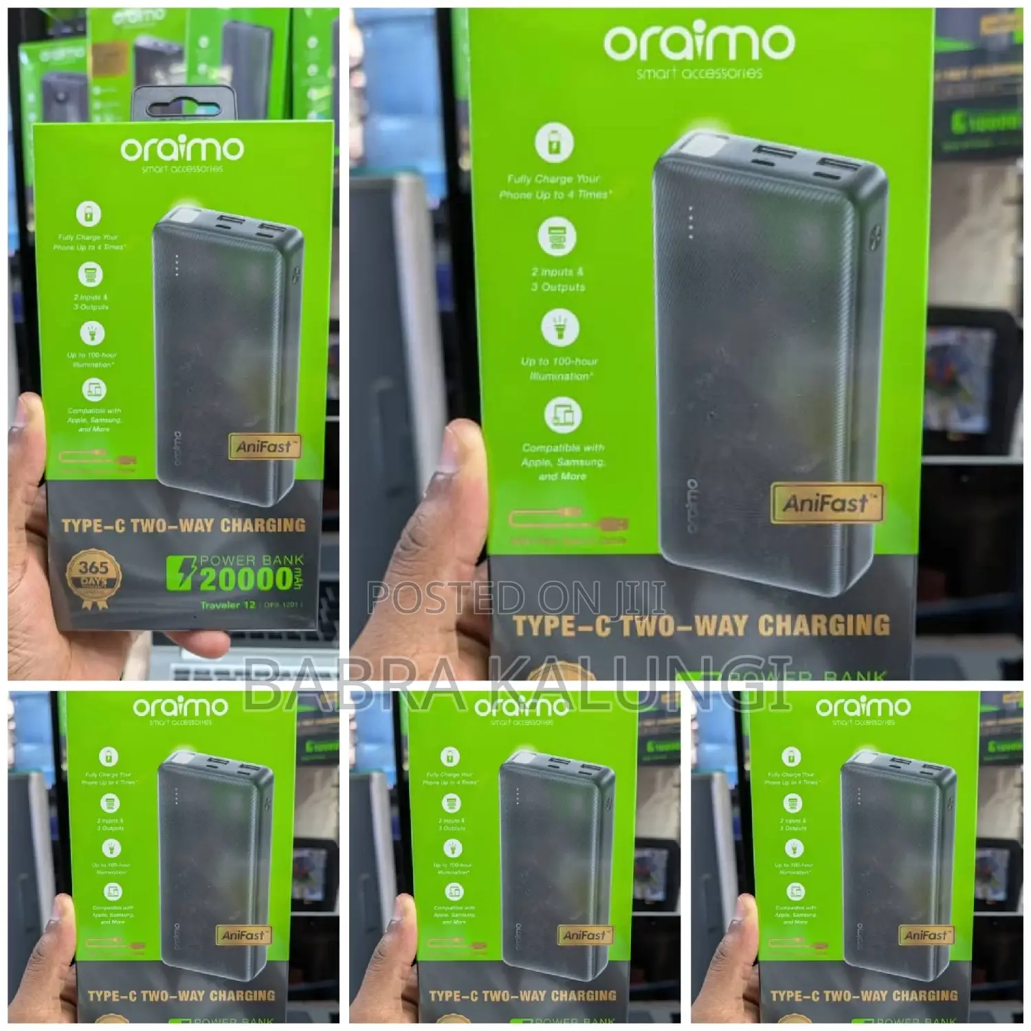 Original Oraimo 20,000mah Power Bank With Warranty.
