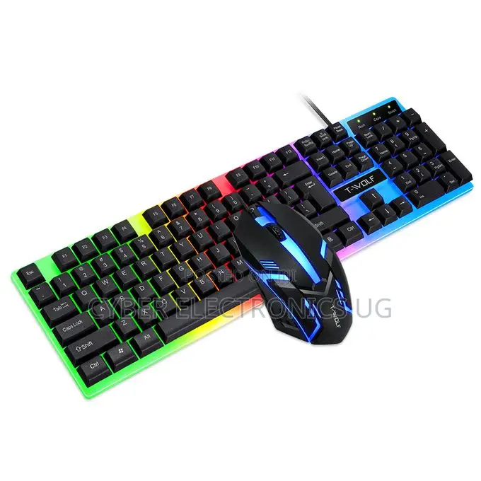 Gaming Keyboard and Mouse With Background Light Mouse