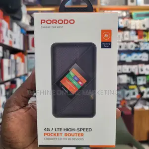 Porodo Pocket Wifi/Lte High-Speed Pocket Router