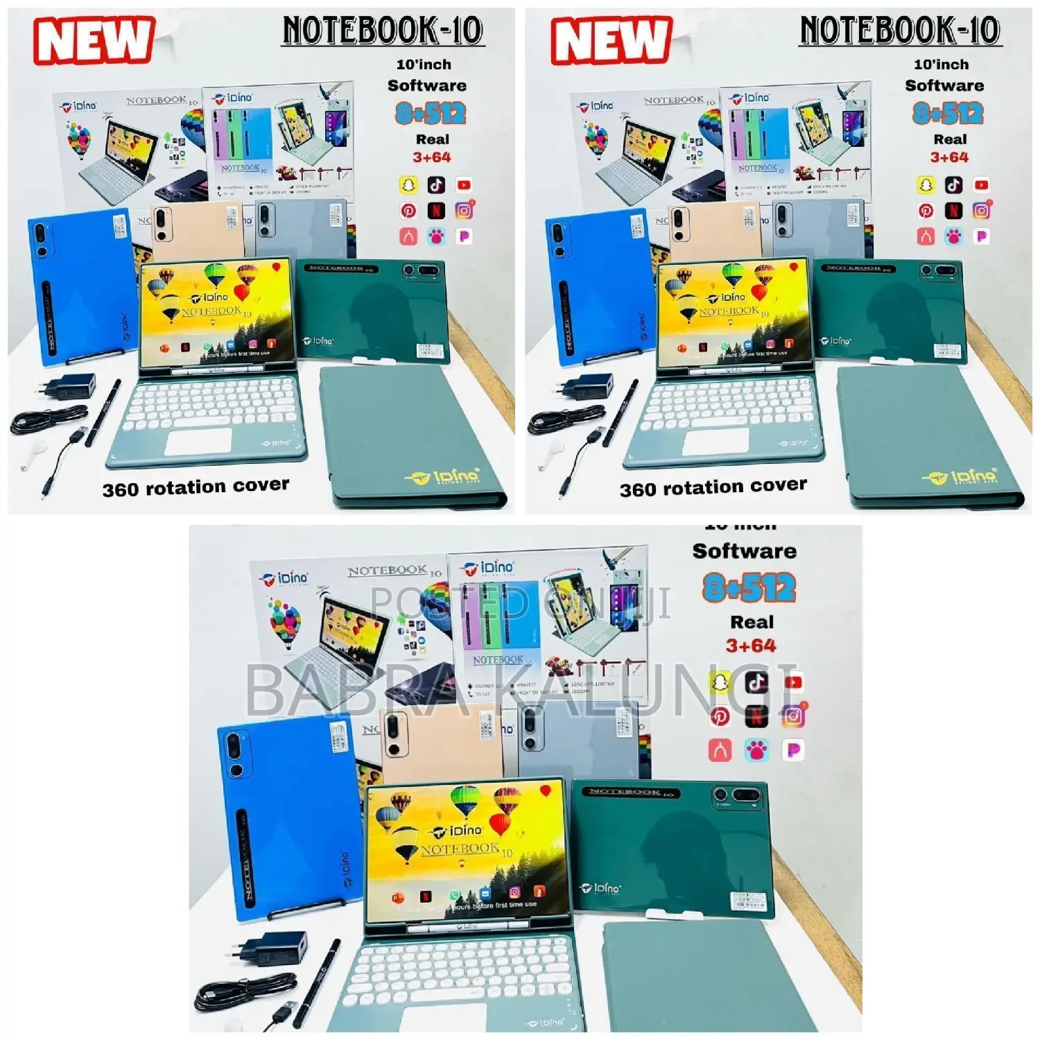 New Idino Notebook 10 512 GB Green