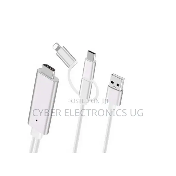 3in1 HDMI Adapter Phone to HDMI Cable Type-C/Micro USB