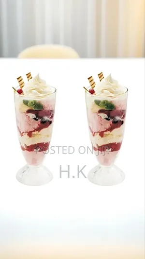 6-Piece Set Ice Cream Glasses.