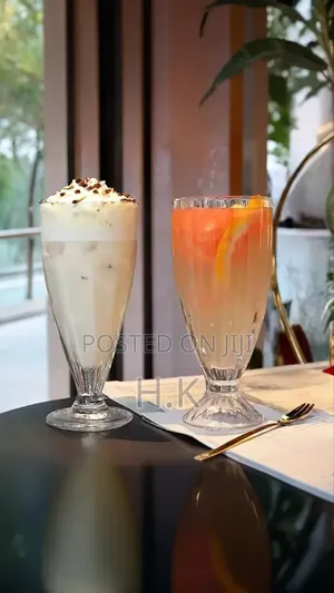6-Piece Set Ice Cream Glasses.