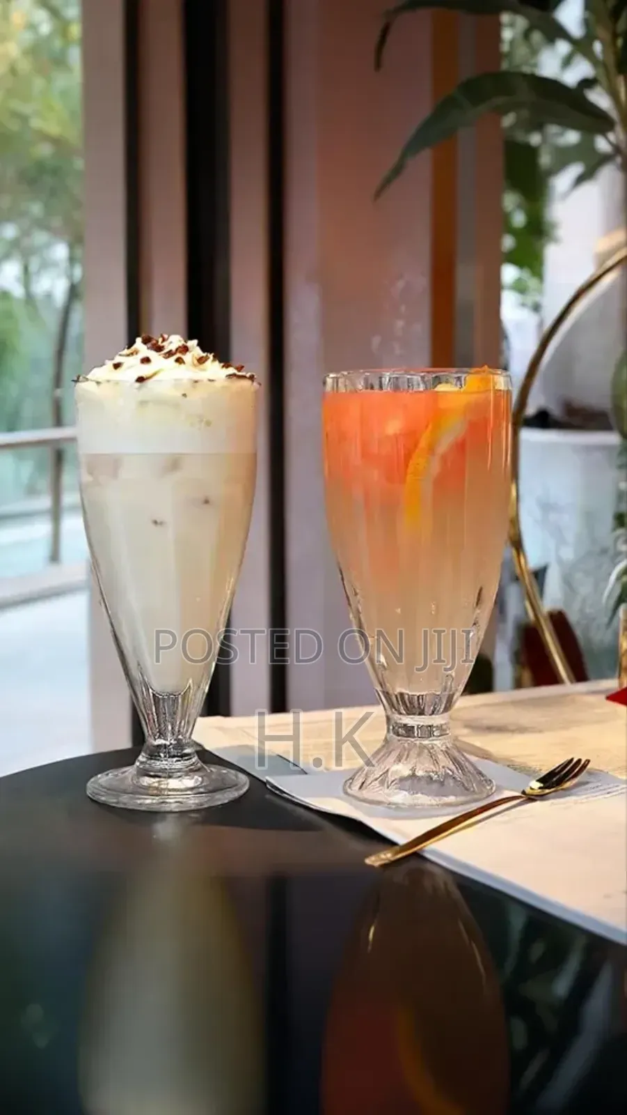 6-Piece Set Ice Cream Glasses.