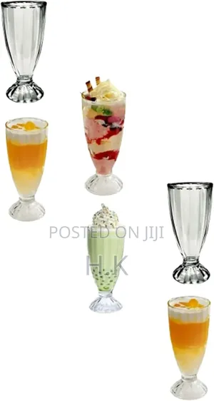 6-Piece Set Ice Cream Glasses.