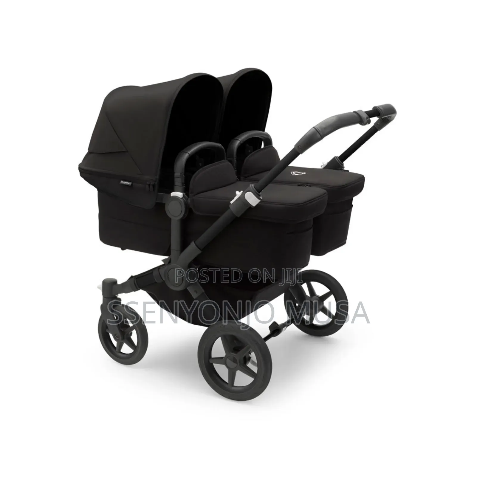 Baby Trolley Foldable Double Pushchair |Reversible Bassinet Twins