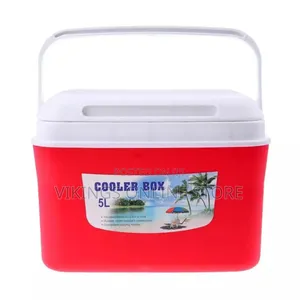 5l Red Ice Cooler Box With Handle
