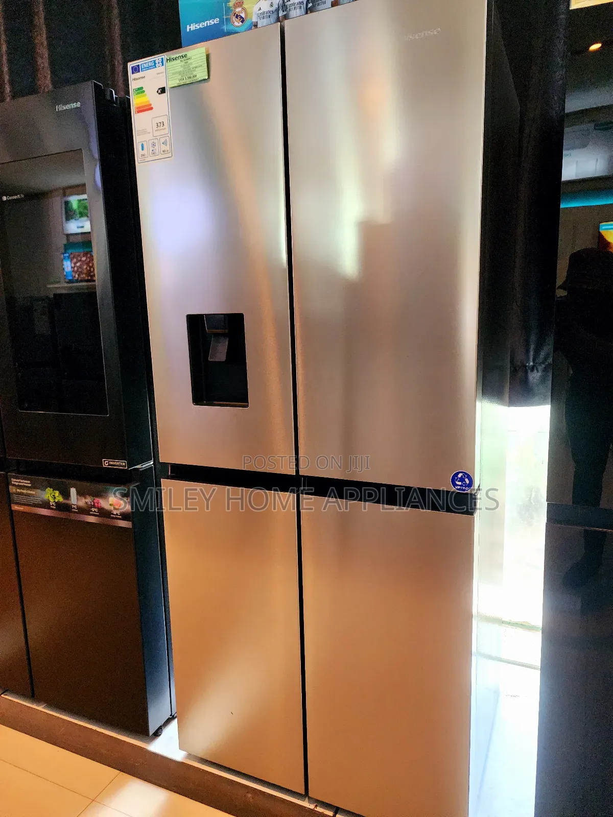 Brand New Hisense 561ltrs Side by Side Fridge Silver