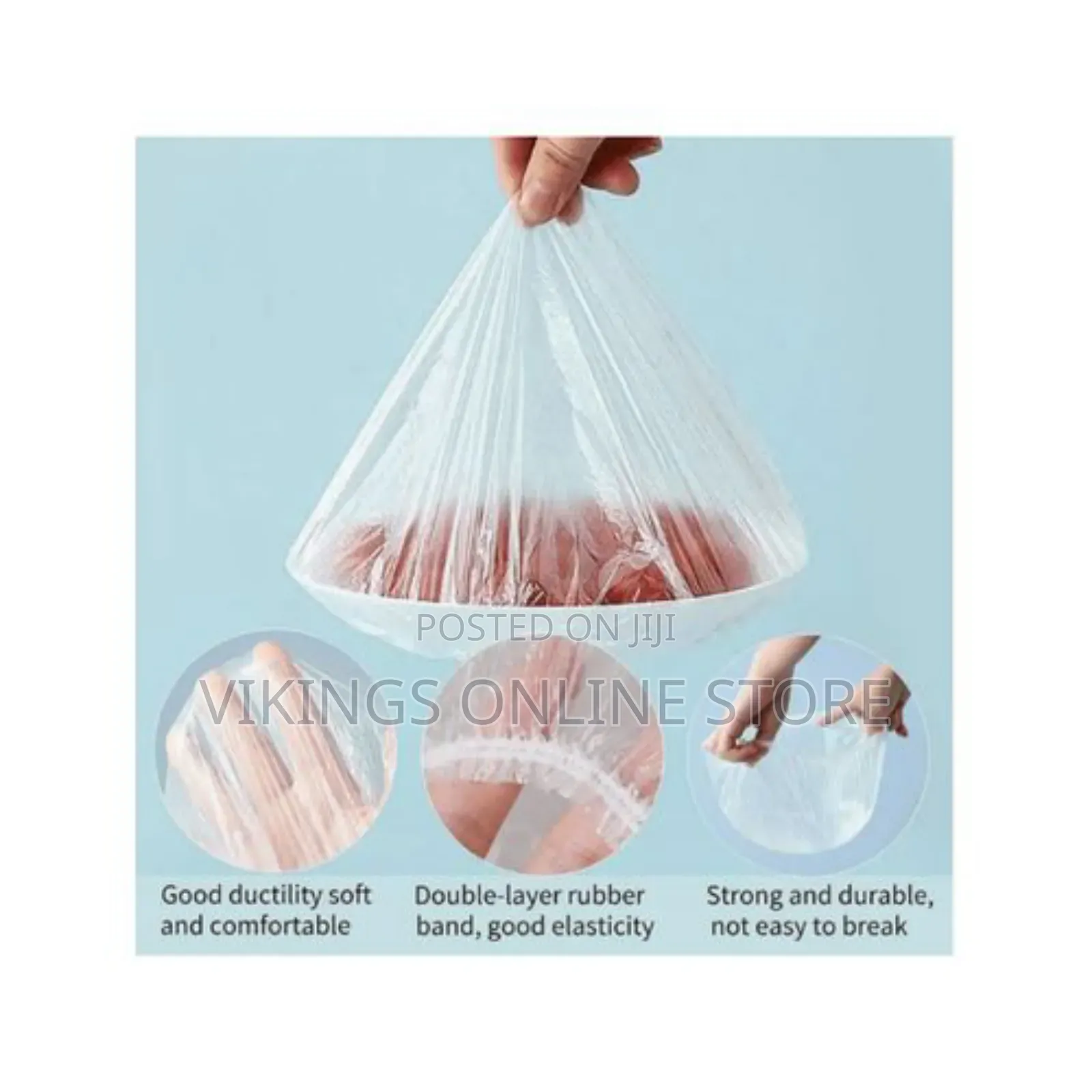 100pcs Thickened Disposable Colorful Cling Film Covers