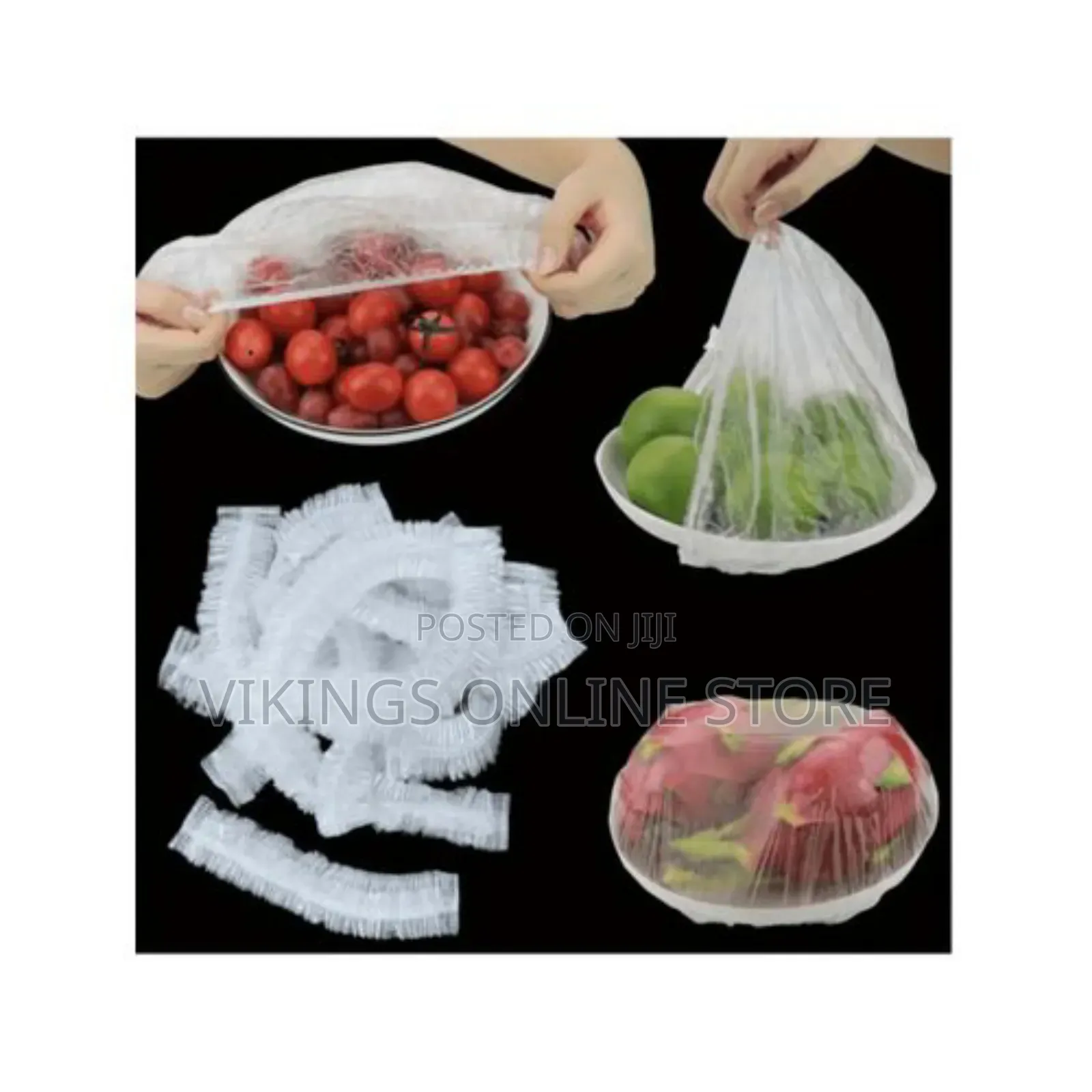 100pcs Thickened Disposable Colorful Cling Film Covers