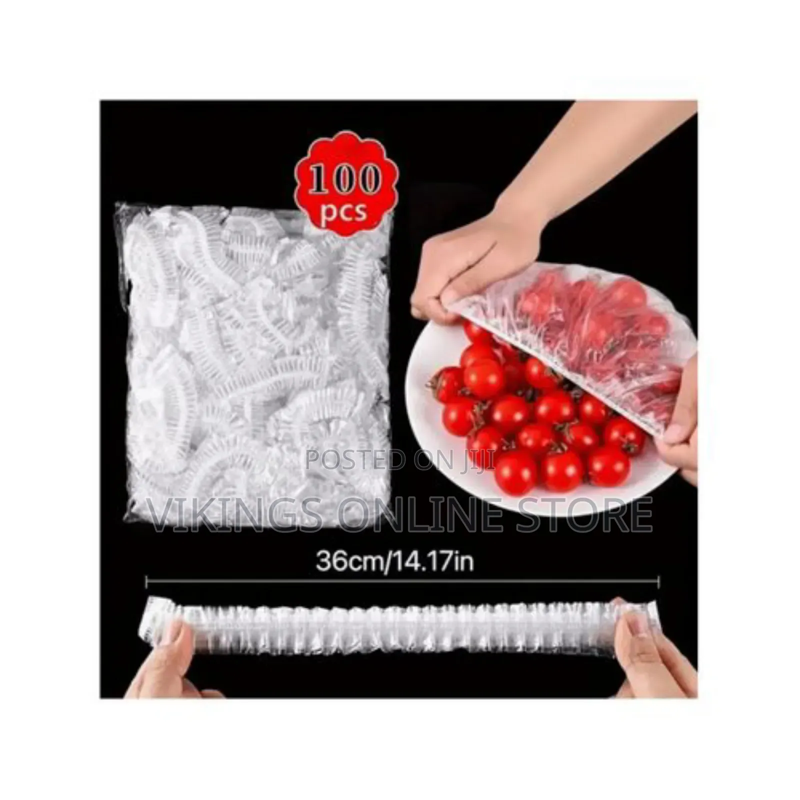 100pcs Thickened Disposable Colorful Cling Film Covers