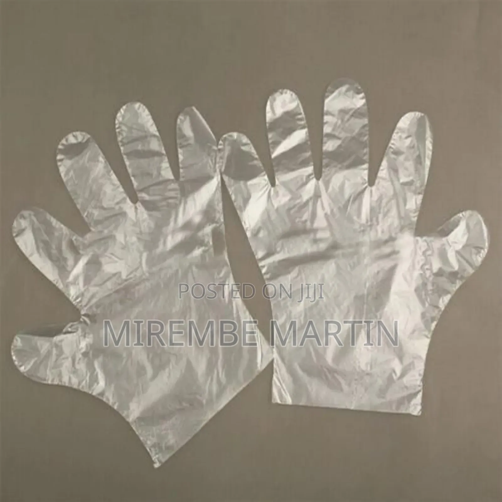 100 PCS Disposable Plastic Hand Gloves