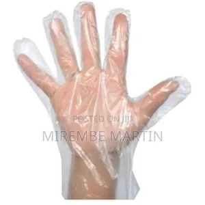 100 PCS Disposable Plastic Hand Gloves